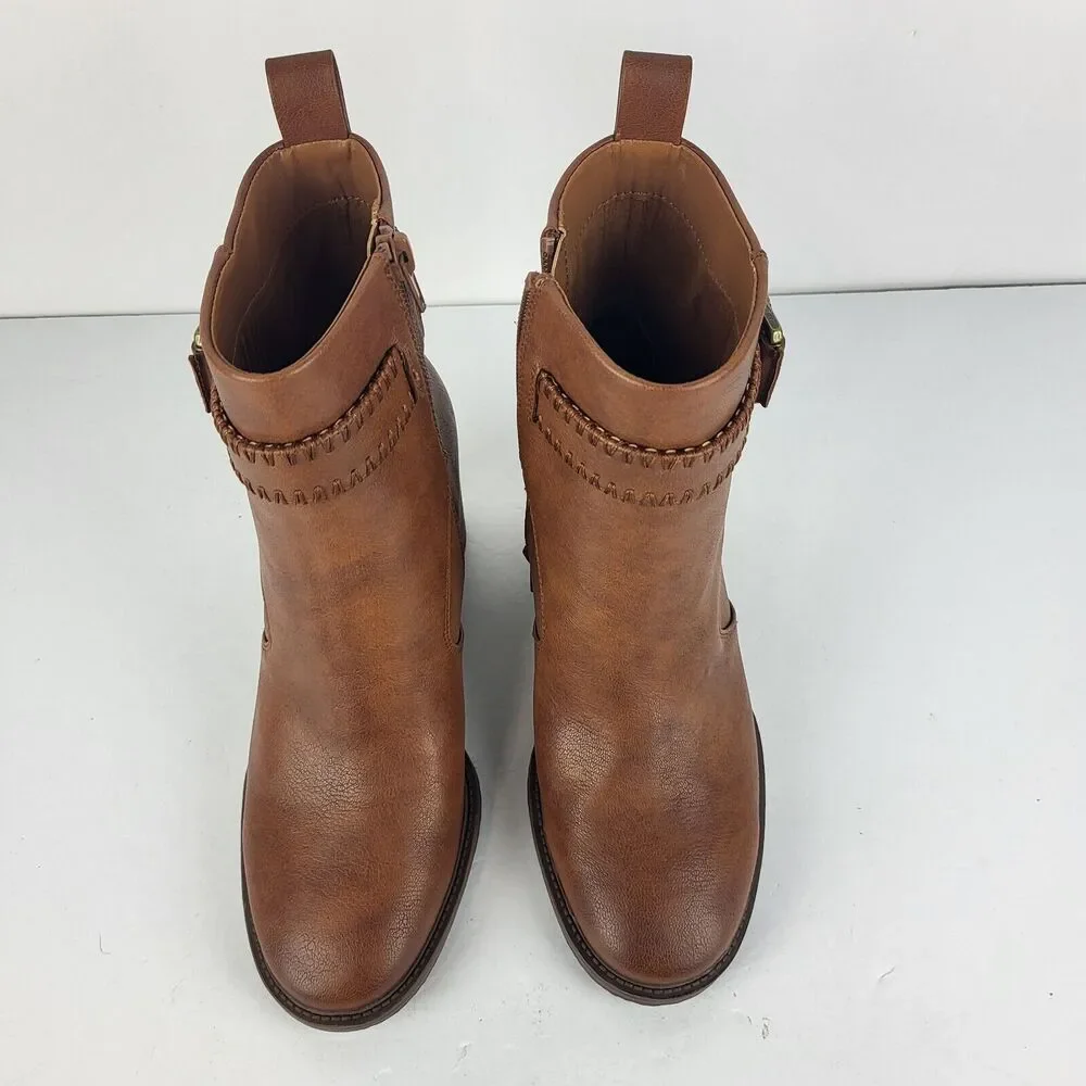 ZODIAC REXX Block Ankle Boot Faux leather Size 5.5M